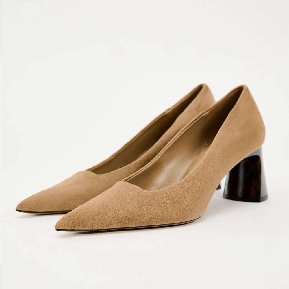 NWT Zara Block Heel Pumps